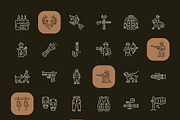 Hunting Icon Art Set, an Outline Icon by Prosymbols (Thumbnail 7 of 7)