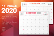 Monthly Planner 2020, a Stationery Template by AntartStock (Thumbnail 1 of 6)