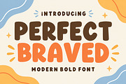 Perfect Braved - Modern Font, a Sans Serif Font by Limited.studio (Thumbnail 1 of 6)
