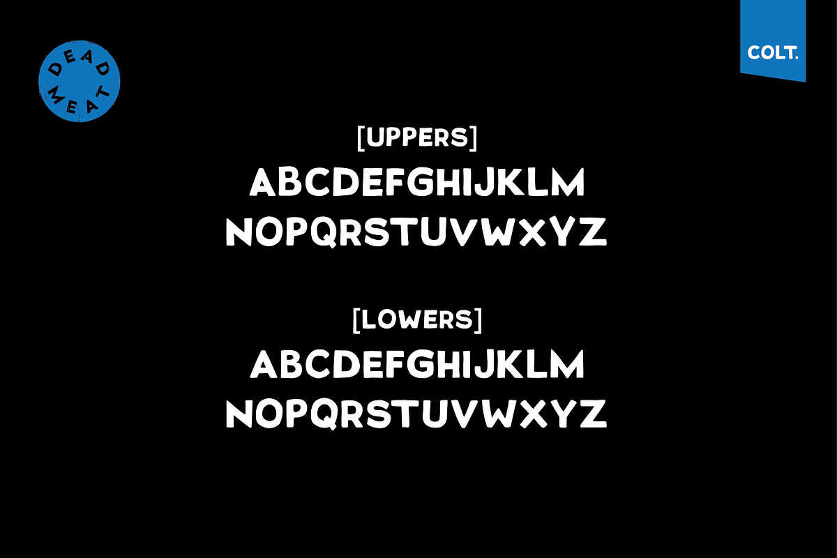 DEAD MEAT - T-shirt Design Font