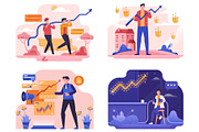 People with Business Growth Arrows, a Templates & Theme by Namanoidstd (Thumbnail 6 of 6)