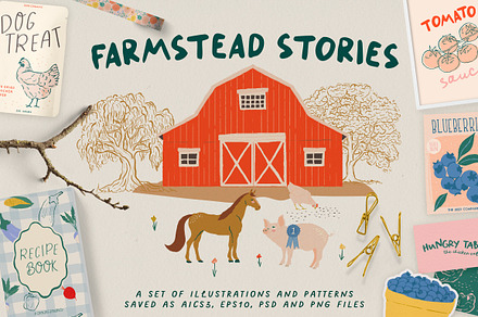 Farmstead Stories Collection, an Object Graphic by 7th Avenue Designs