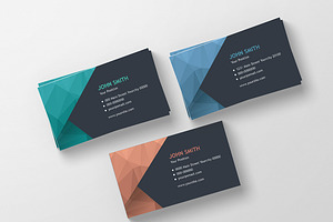 Modern Polygonal Business Cards