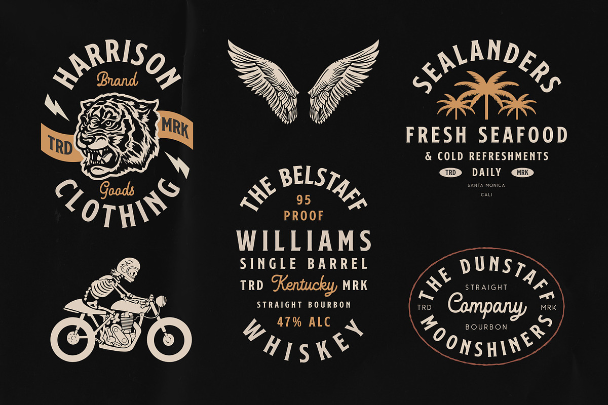Apparel Designs Bundle, a Branding & Logo Template by Davide Bassu (Photo 7 of 25)