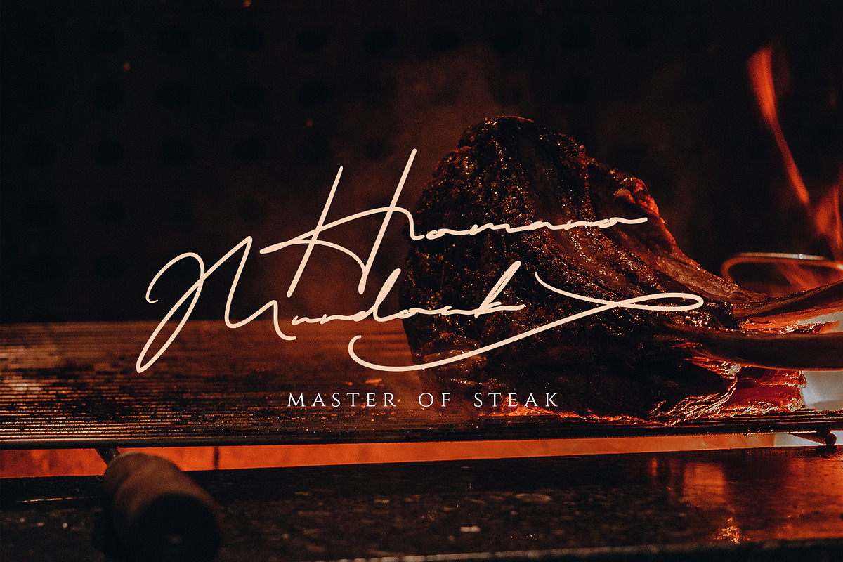 MASCULIN - The Real Signature Font preview 4