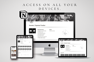 Notion Income & Expense Planner
