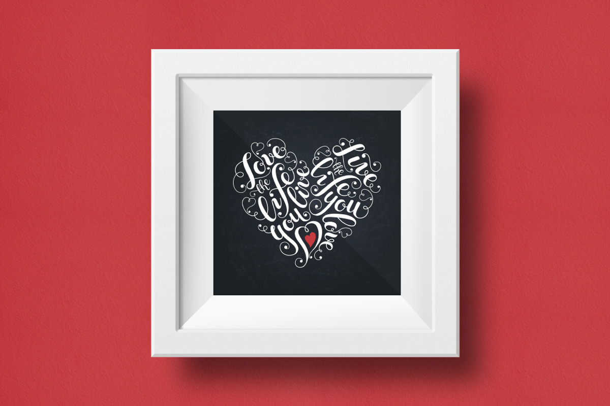 Inspirational Heart Quote (+Bonus), an Object Graphic by Olly Molly (Photo 3 of 5)
