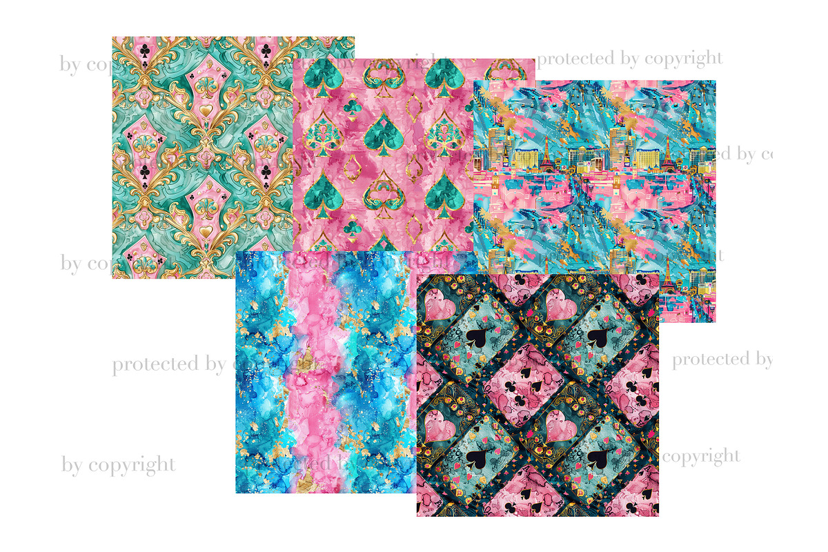 Las Vegas Girls Trip Paper, a Pattern Graphic by GlamArtZhanna (Photo 4 of 4)