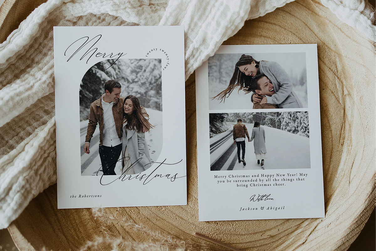 Christmas Card Template CC210, a Card Template by Always Templates (Photo 1 of 3)