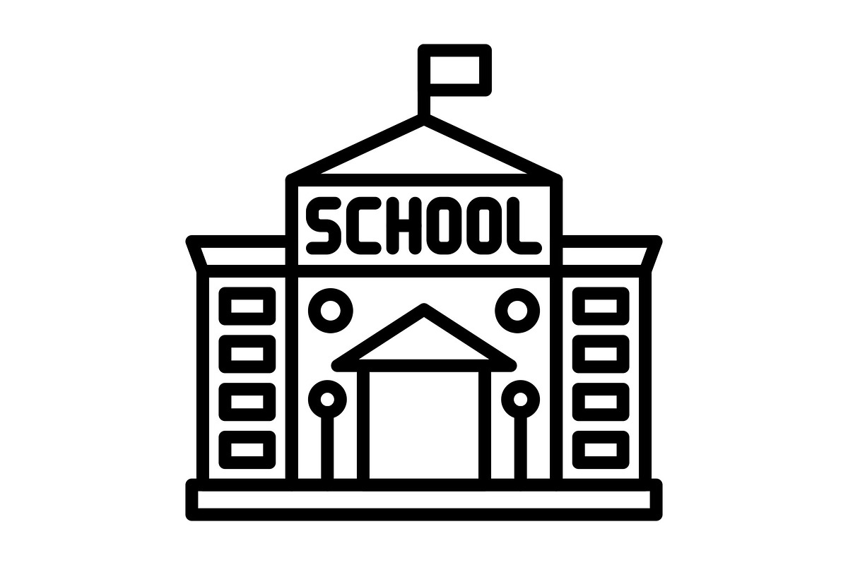 School Line Icon, an Icon by Pexelpy