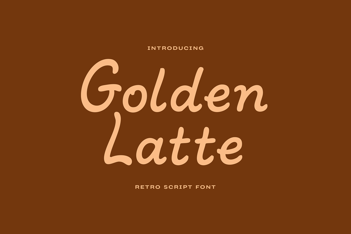Golden Latte Retro Script, a Script Font by gafaroff studio (Photo 5 of 6)