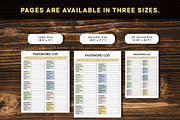 Editable Password Tracker, a Stationery Template by Graphicsnext (Thumbnail 2 of 5)