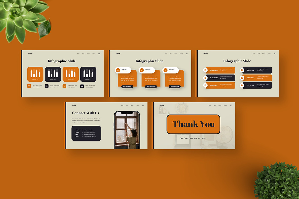 Antique - Powerpoint Templates, a Presentation Template by Deepslide Studio (Photo 6 of 6)