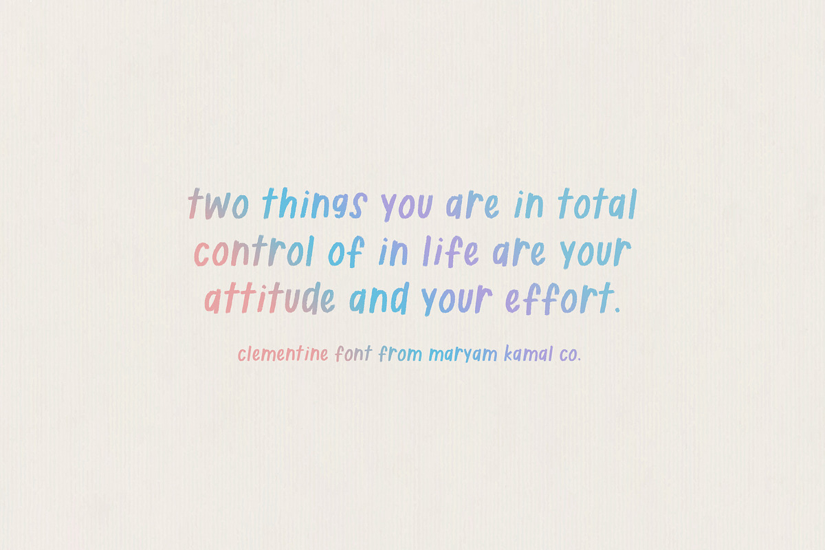 Clementine Handwritten Font, a Font by ReveryWorks (Photo 4 of 14)