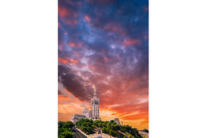 Marseille, France. Catholic Basilica, an Architecture Photo by Our Amazing World
