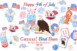 4th of July Mahjong cocktails