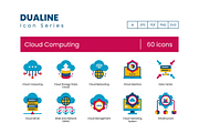 60 Cloud Computing Icons, an Icon by Flat Icons