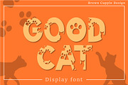 Good Cat - Decorative Font, a Sans Serif Font by Brown Cupple (Thumbnail 1 of 7)