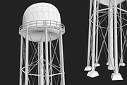 Metal Water Tower, an Architecture 3D Model by GamePoly (Thumbnail 4 of 5)