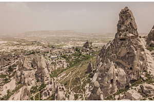 Ortahisar caves in Cappadocia