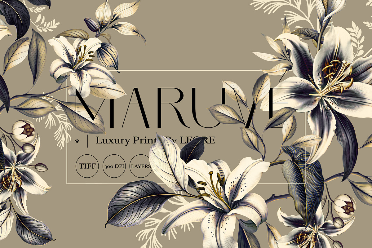 Maruvé Luxury Prints & Motifs, a Pattern Graphic by YARROO (Photo 1 of 10)
