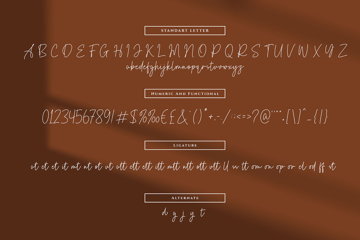 Mesfield Handwritten Font, a Handwritten Font by RantautypeStudio (Photo 12 of 13)