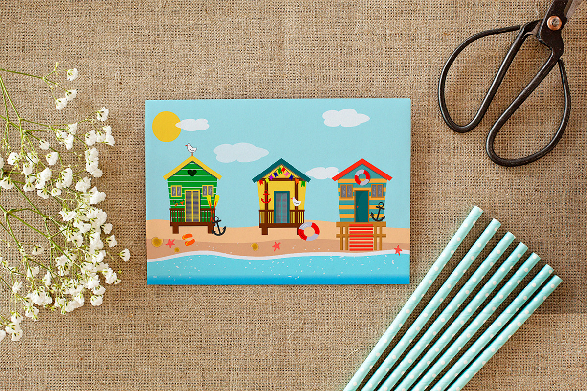 Beach houses set., an Illustration by irina_kutuzova (Photo 3 of 8)