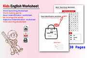 KIds English Worksheet, a Graphic by Hitubrand (Thumbnail 1 of 5)