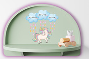 Unicorn Illustration Clipart, an Animal Illustration by Nokibs Pattern (Thumbnail 4 of 7)