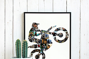 Man Biker Photo Collage Template, a Templates & Theme by AIW SOLUTIONS (Thumbnail 1 of 3)