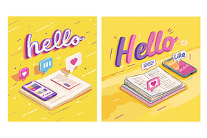 Homework with smartphone. School, an Illustration by Stock-Smart-Start