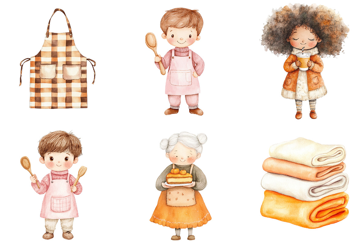Pumpkin Spice Watercolor Clipart, an Illustration by CitraGraphics (Photo 5 of 6)