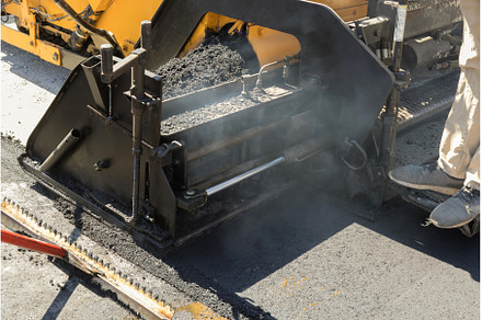 During the highway construction work, an Industrial Photo by Ungvar Studio