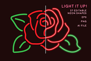 Neon Sign Shapes Vector Pack, a Food Illustration by Catty Studio (Thumbnail 5 of 7)
