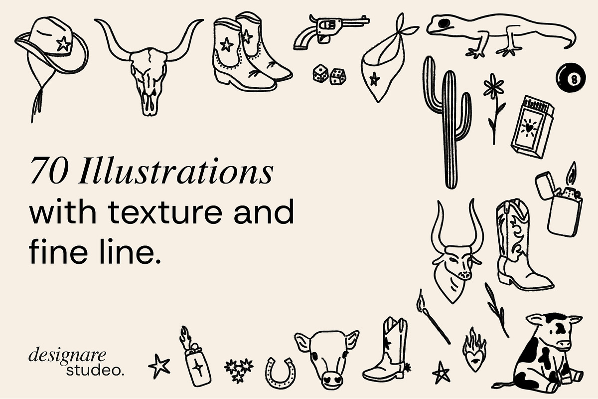 Cowgirl Illustrations, a Decorative Illustration by ginni illustrations (Photo 2 of 5)