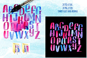 Handpainted Watercolor Alphabet, an Illustration by Seamless and more stuff (Thumbnail 3 of 3)