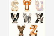 Patchwork Animals Alphabet PNG, a Seasonal Illustration by Tanya Kart (Thumbnail 3 of 6)