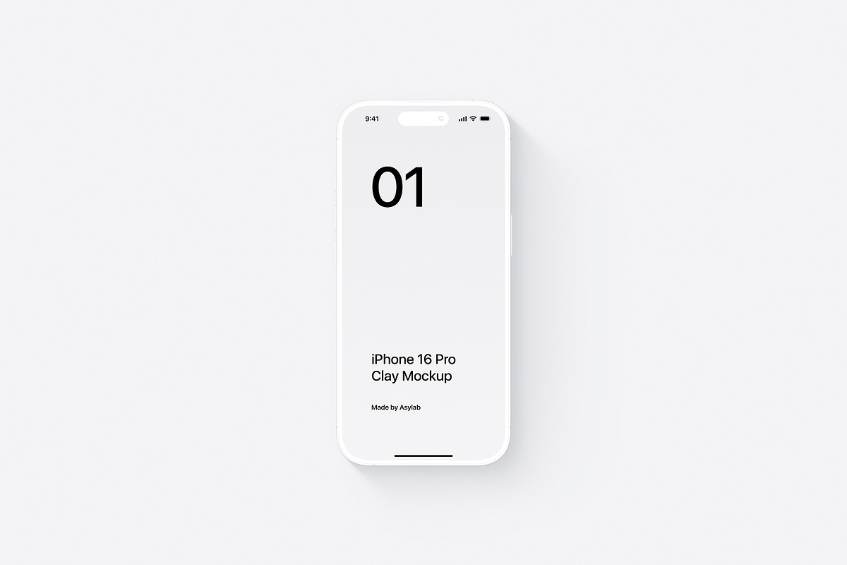 iPhone 16 Pro Clay - 24 Mockups, an iPhone Mockup by Asylab (Photo 10 of 58)