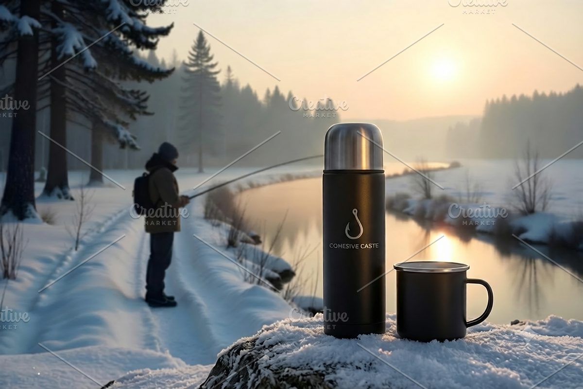 Winter Fishing at Sunrise Photo, a Holiday Photo by Aura Canyon HQ (Photo 3 of 6)