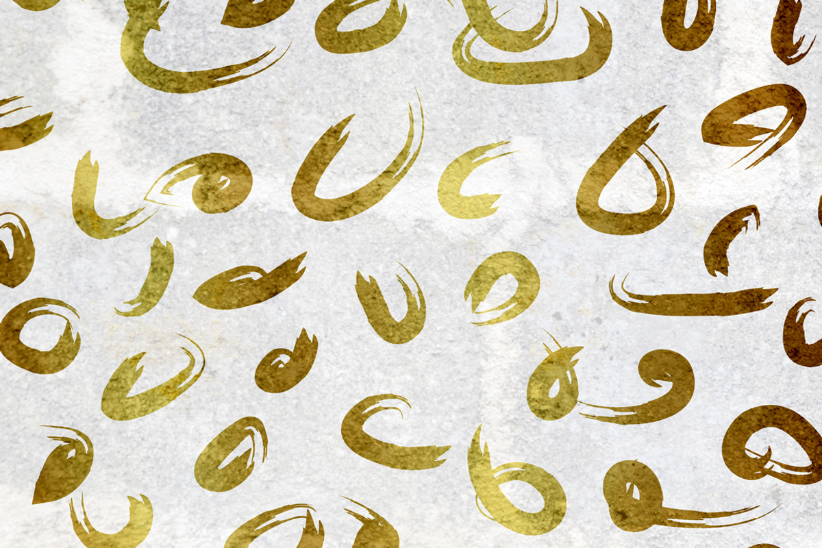 16 Golden Pattern Textures, a Pattern Graphic by Designbase (Photo 5 of 6)