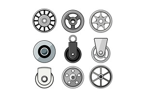 Mechanical wheels and industrial, an Object Graphic by pikepicture