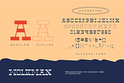 WOLKMAN - Retro Display Font, a Font by Rightwheels (Thumbnail 2 of 10)