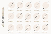 Ink Brushes for Adobe Illustrator, a Brush Add-On by Jenteva Art (Thumbnail 3 of 14)