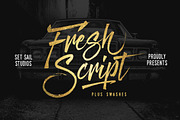 Fresh Script, a Script Font by Sam Parrett (Thumbnail 1 of 5)