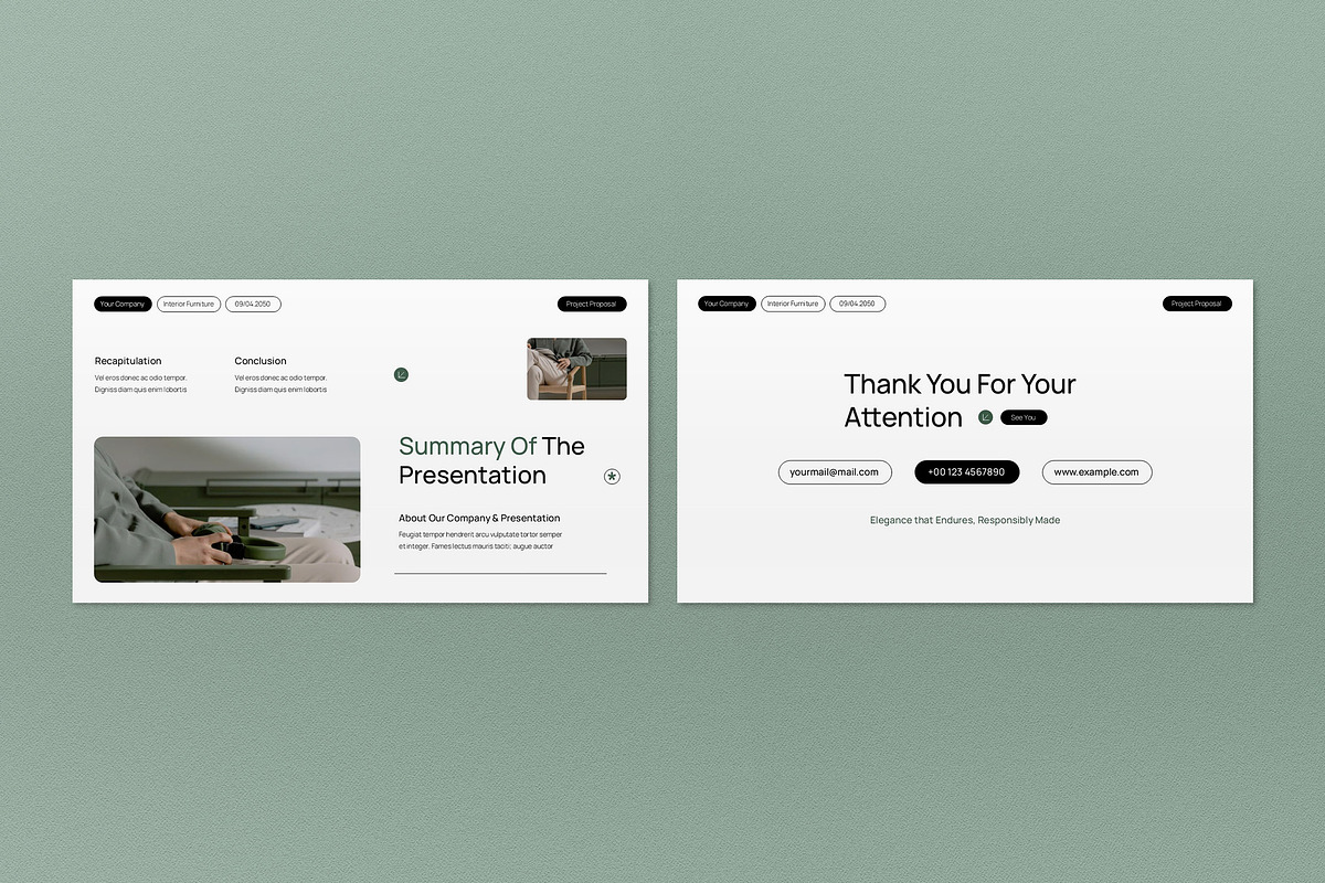 White Modern Project Proposal PPT, a Presentation Template by graphicook (Photo 2 of 4)
