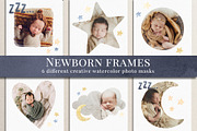 Newborn Frames photo masks, an Object Graphic by BrownLeopard (Thumbnail 1 of 8)
