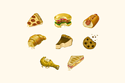Bitten Food Pack, a Food Illustration by Deemak Daksina (Thumbnail 1 of 3)