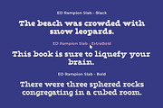 ED Rampion Slab, a Slab Serif Font by Emyself Design (Thumbnail 5 of 12)