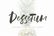 Dessetum Font, a Script Font by Calamar Studio (Thumbnail 1 of 14)