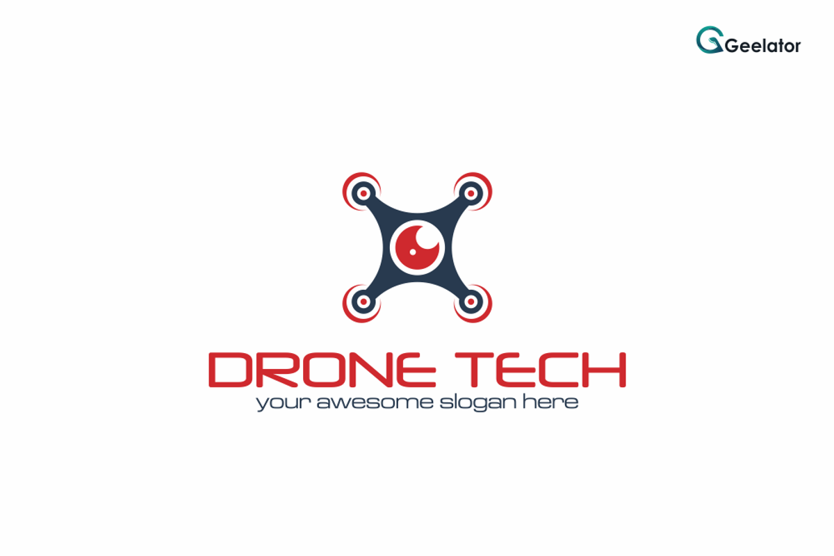 Drone Tech Logo Design, a Branding & Logo Template by Geelator Studio